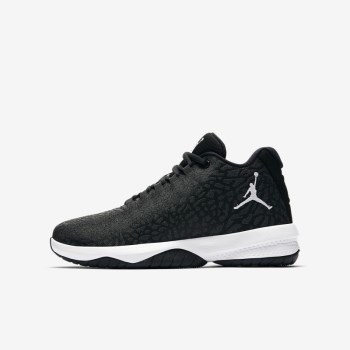 Nike Jordan B. Fly - Nagyobb Gyerek Jordan Cipő - Sötét Szürke/Fekete/Fehér